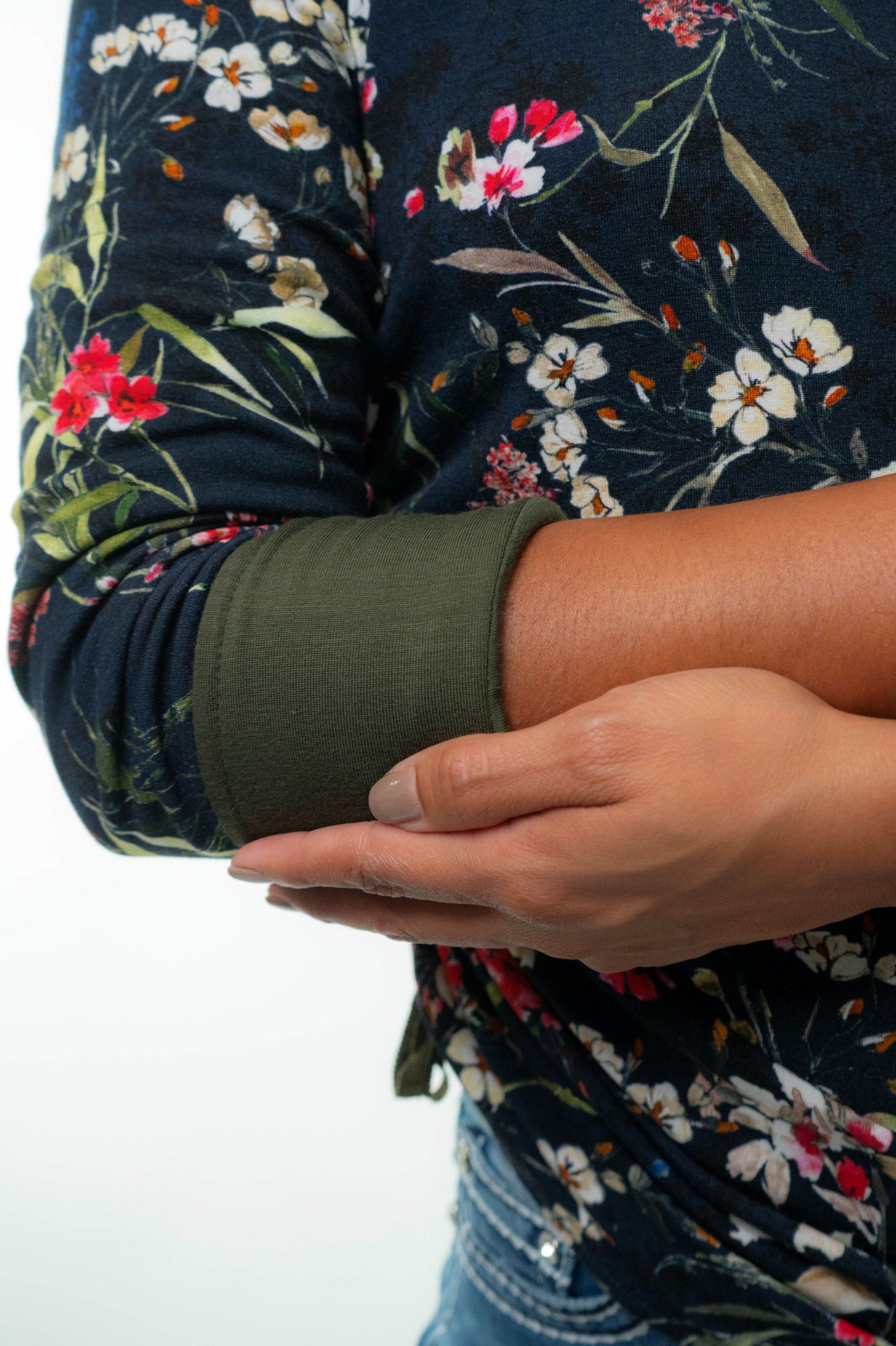 NEW YORK Top 4 in 1 Grün/Blumen