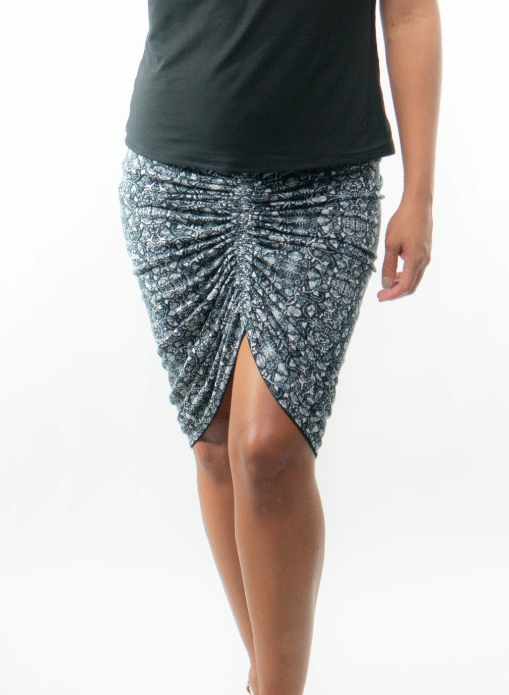 VALENCIA Skirt 8 in 1. Black/B&W Print