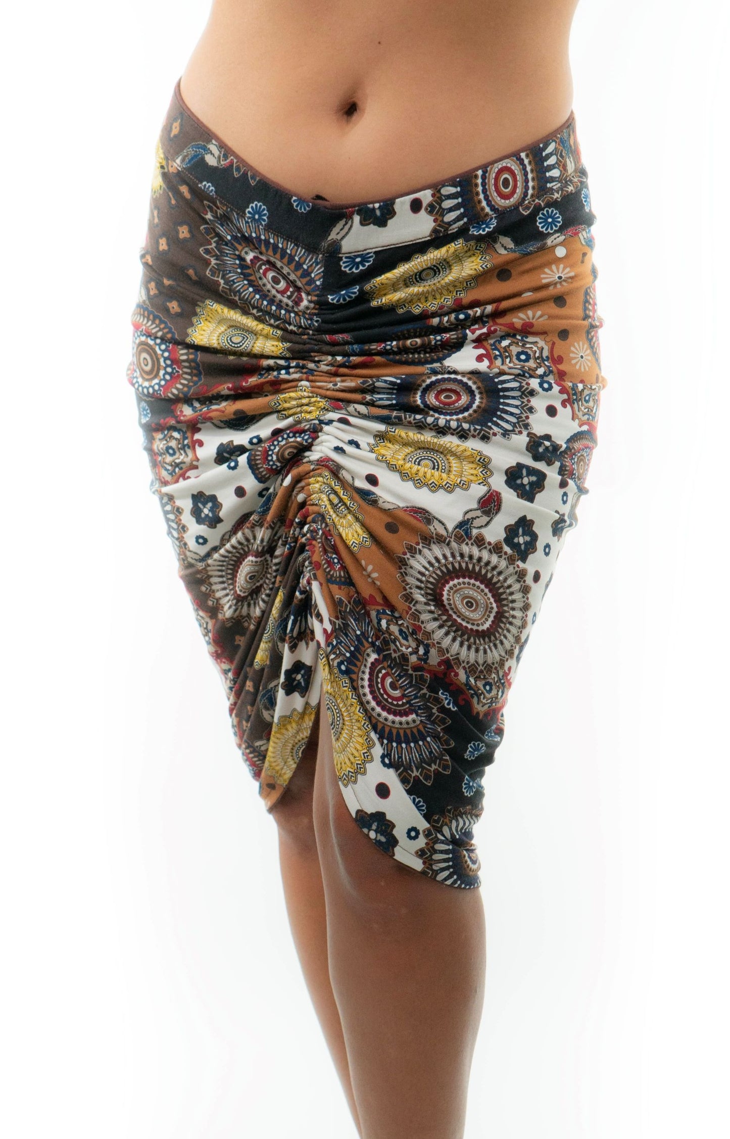 VALENCIA Skirt 8 in 1. Brown/Brown Print